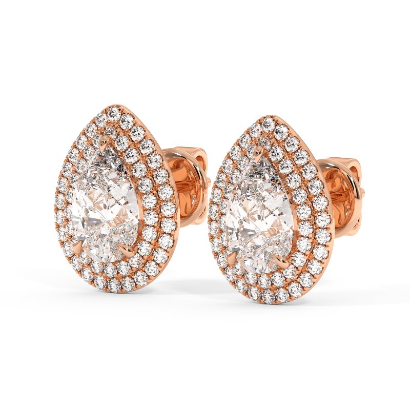 18K Rose Gold Aspen Earrings