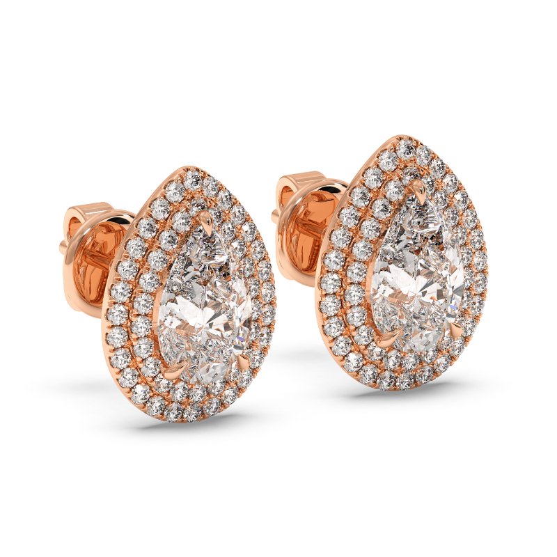 18K Rose Gold Aspen Earrings