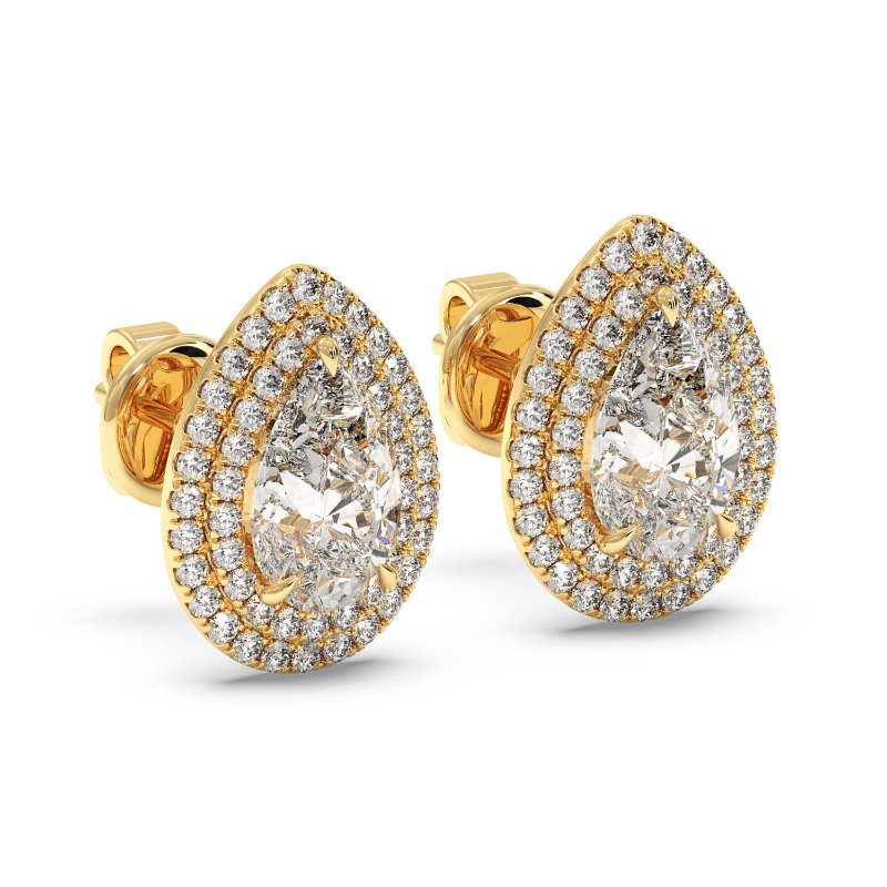 18K Yellow Gold Aspen Earrings