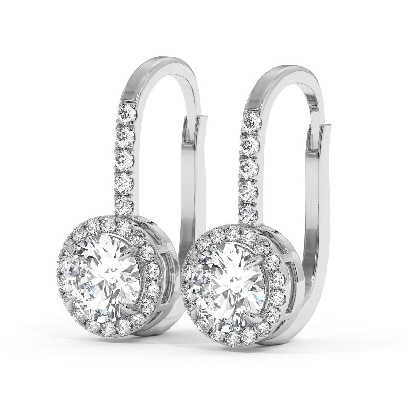 18K White Gold Sydney Earrings