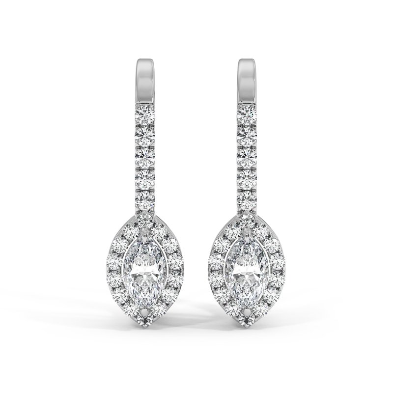 18K White Gold Sydney Earrings