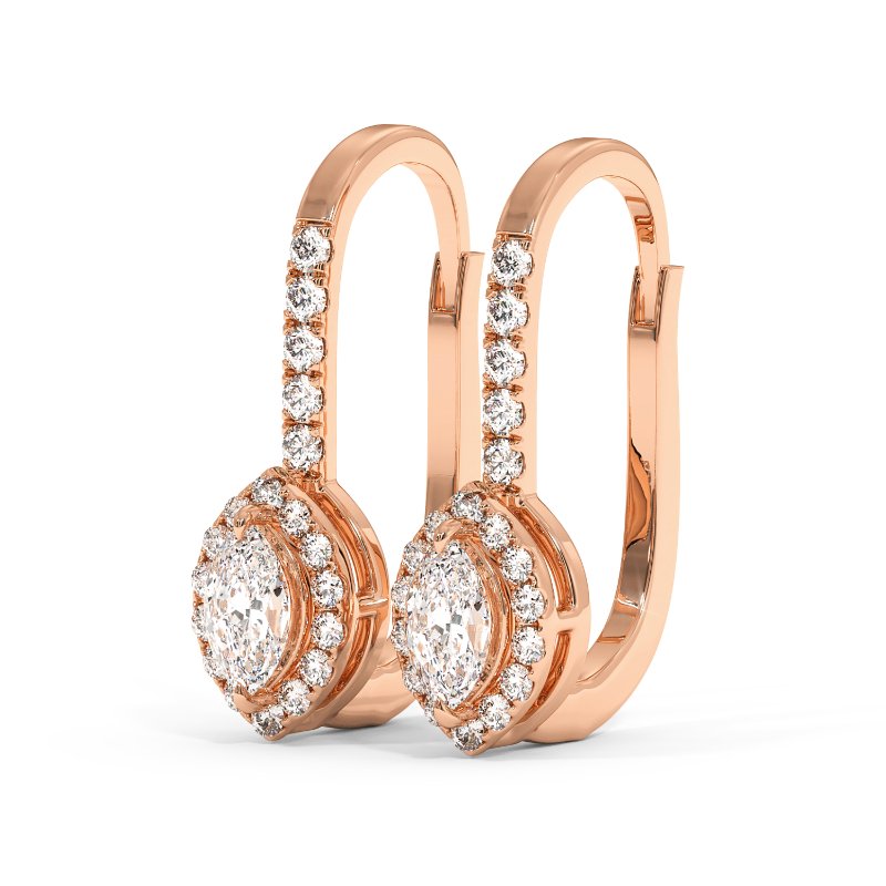 18K Rose Gold Sydney Earrings