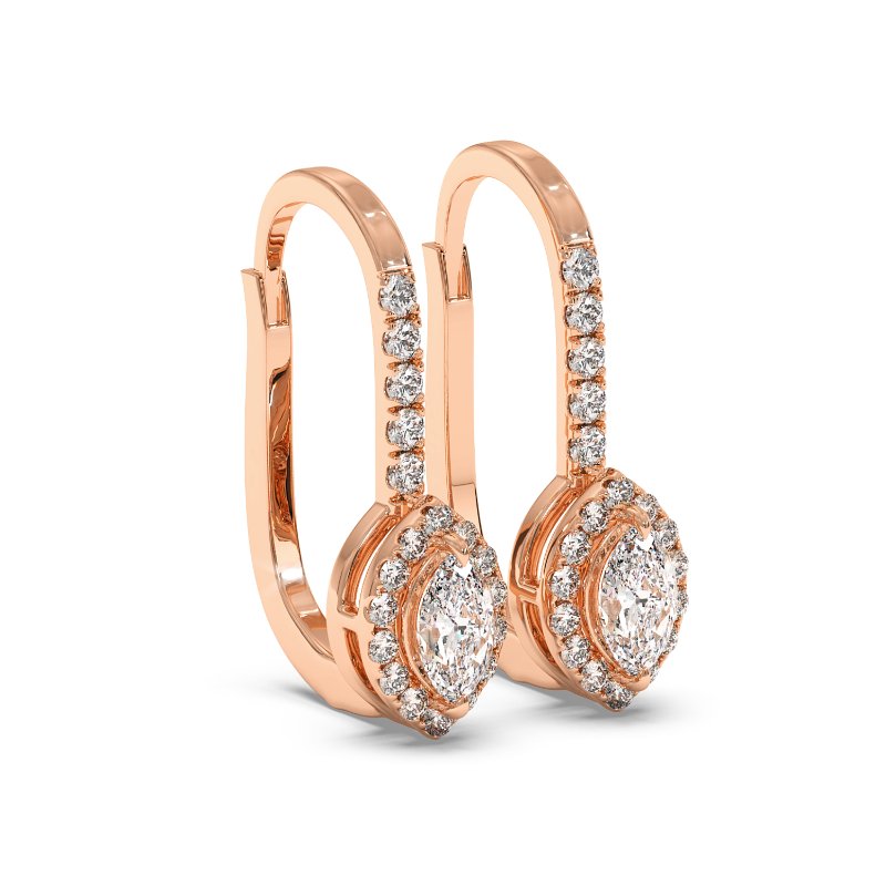 18K Rose Gold Sydney Earrings