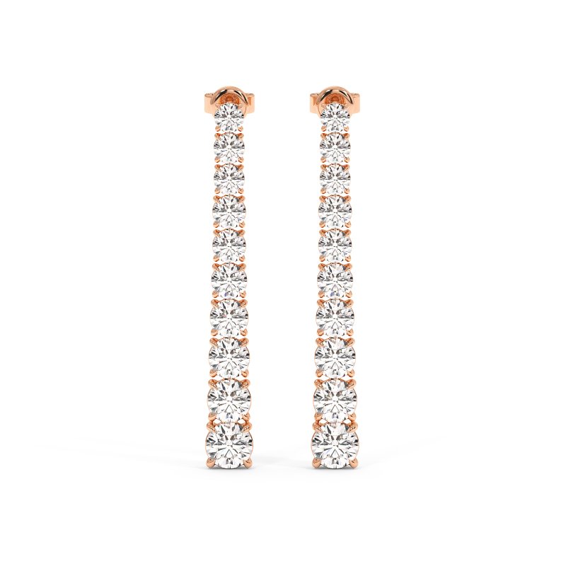 18K Rose Gold Bianca Earrings