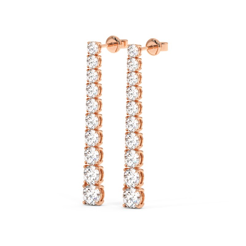 18K Rose Gold Bianca Earrings