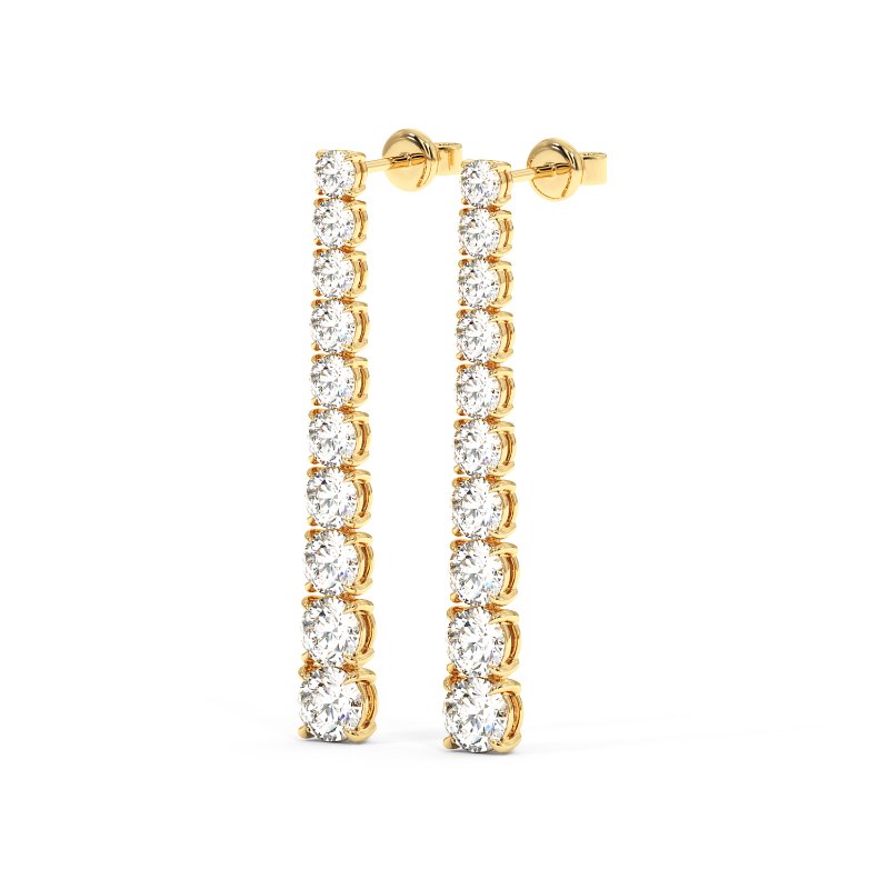 18K Yellow Gold Bianca Earrings