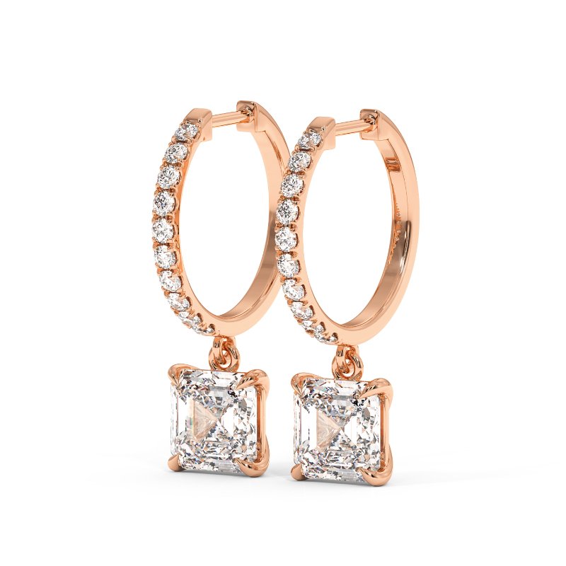 18K Rose Gold Jasmine Earrings