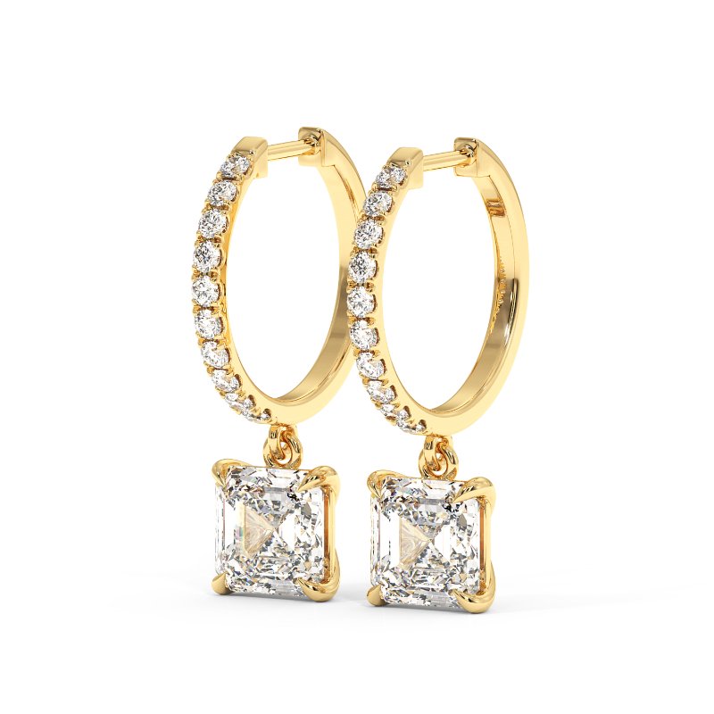 18K Yellow Gold Jasmine Earrings