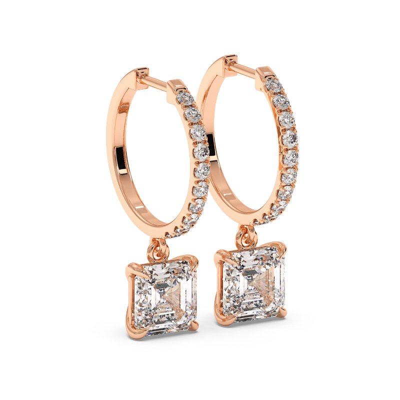 18K Rose Gold Jasmine Earrings