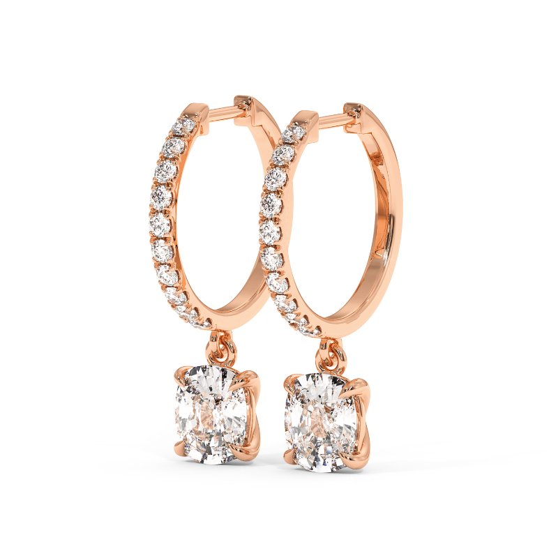 18K Rose Gold Jasmine Earrings