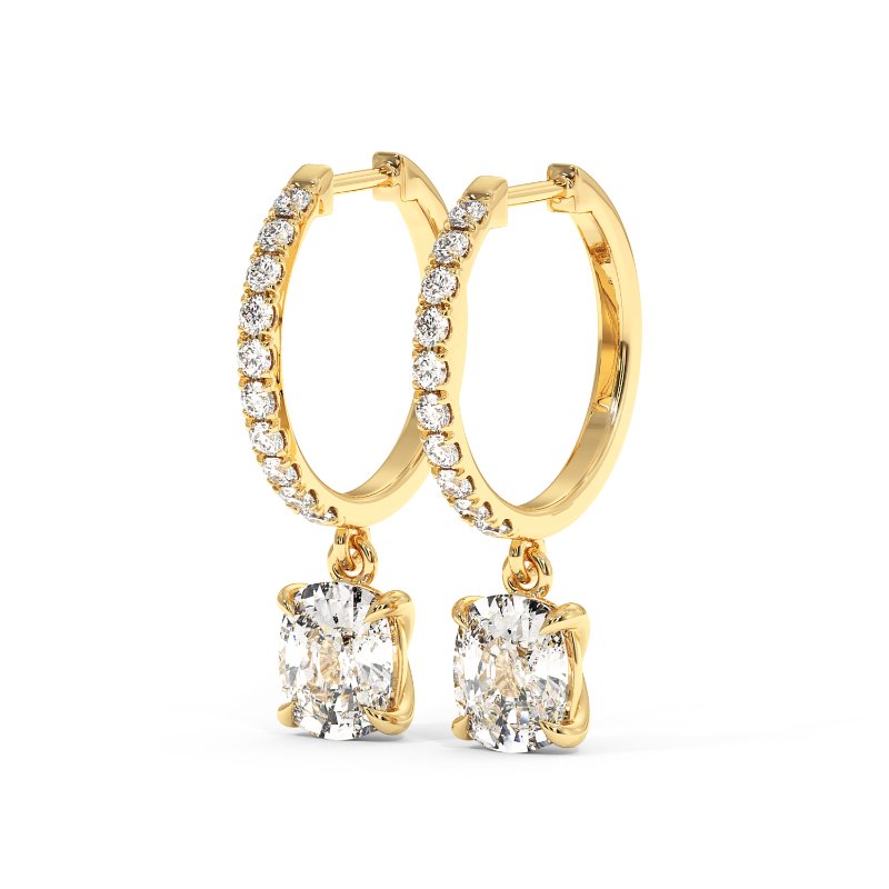 18K Yellow Gold Jasmine Earrings