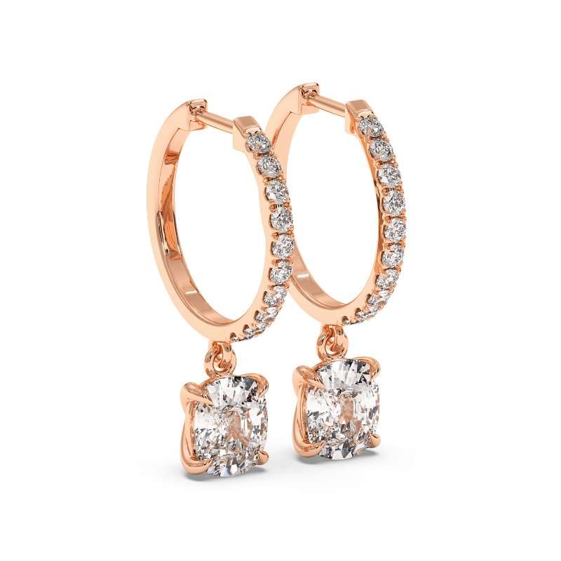 18K Rose Gold Jasmine Earrings