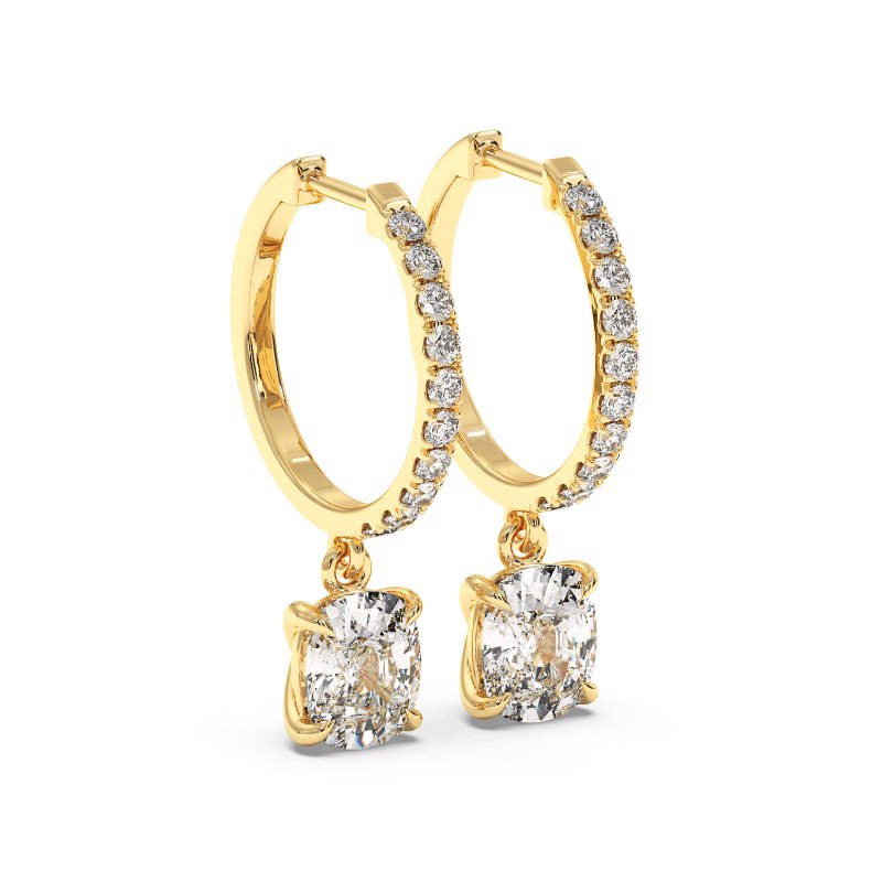 18K Yellow Gold Jasmine Earrings