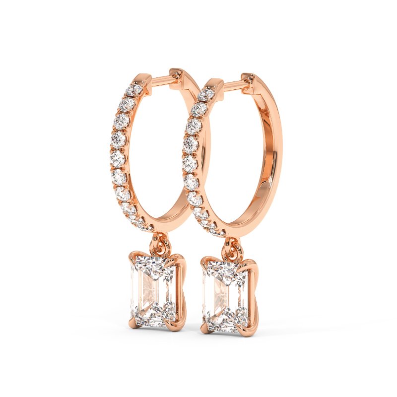 18K Rose Gold Jasmine Earrings