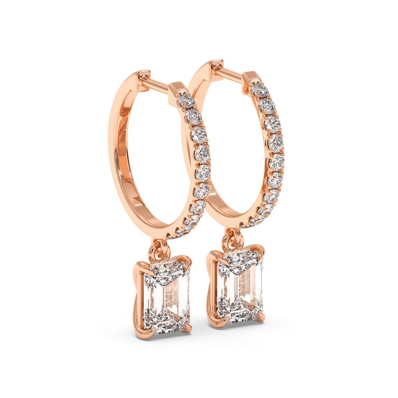 18K Rose Gold Jasmine Earrings