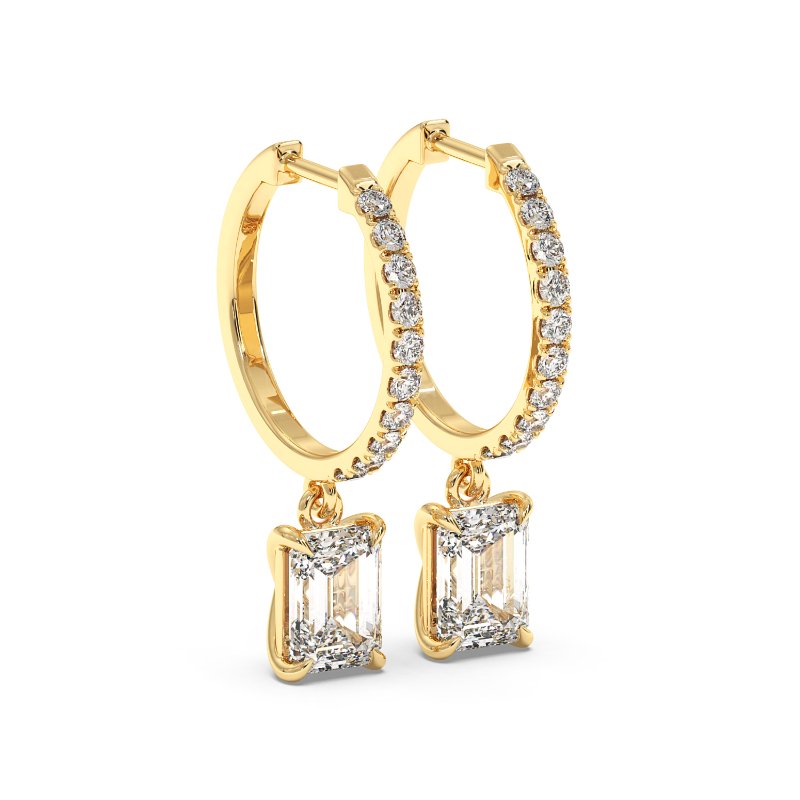 18K Yellow Gold Jasmine Earrings