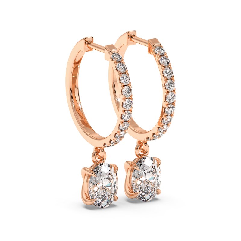 18K Rose Gold Jasmine Earrings