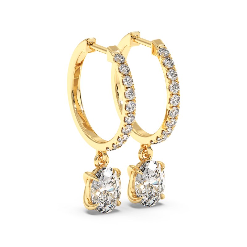 18K Yellow Gold Jasmine Earrings