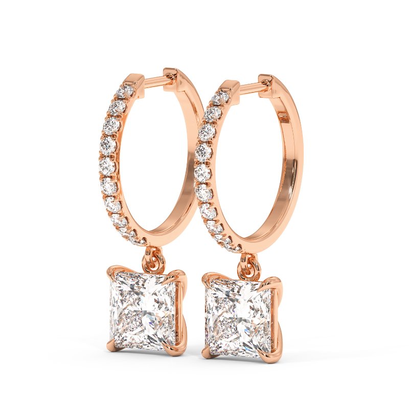 18K Rose Gold Jasmine Earrings