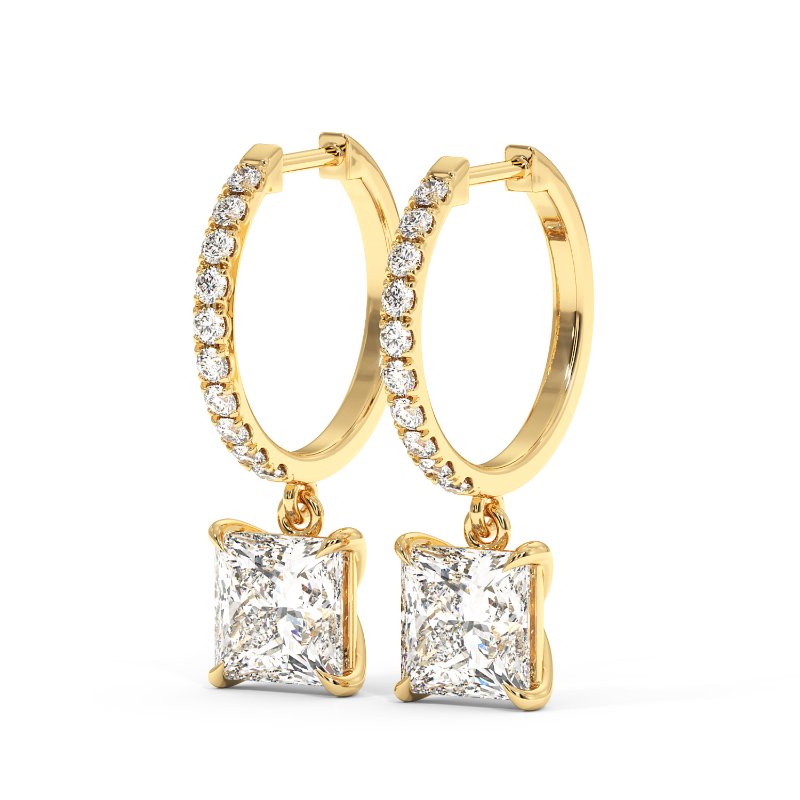 18K Yellow Gold Jasmine Earrings