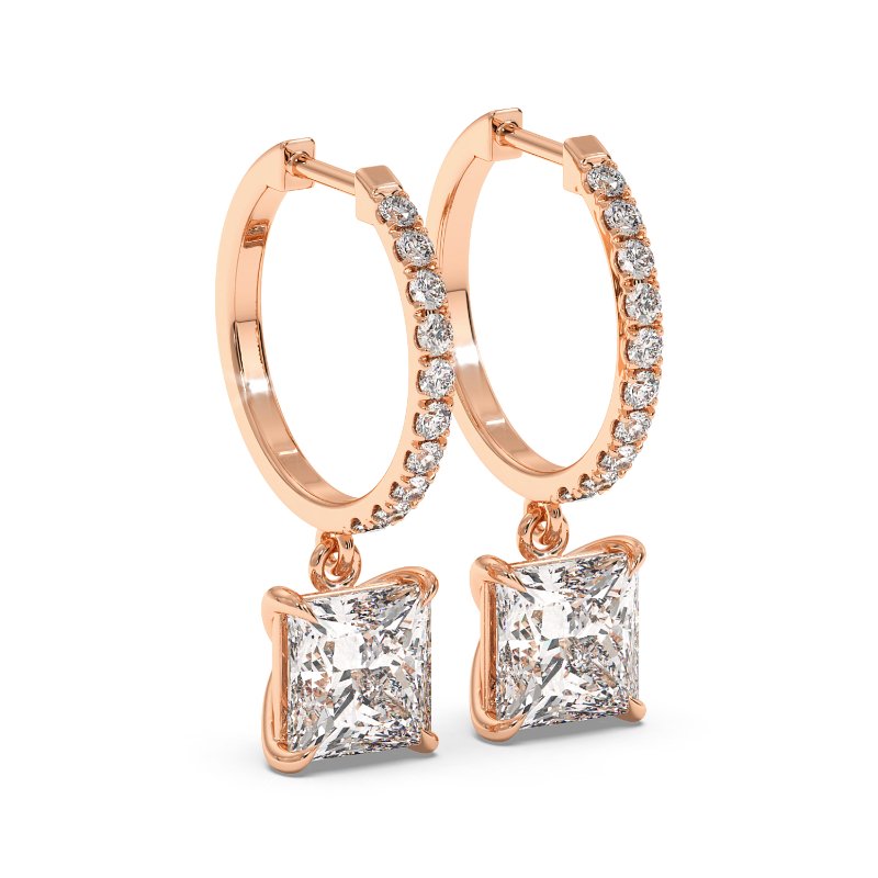 18K Rose Gold Jasmine Earrings