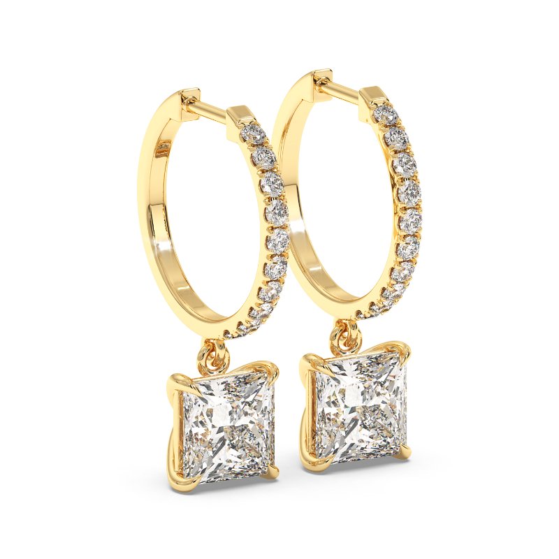 18K Yellow Gold Jasmine Earrings