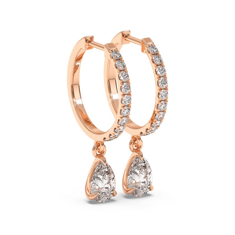 18K Rose Gold Jasmine Earrings