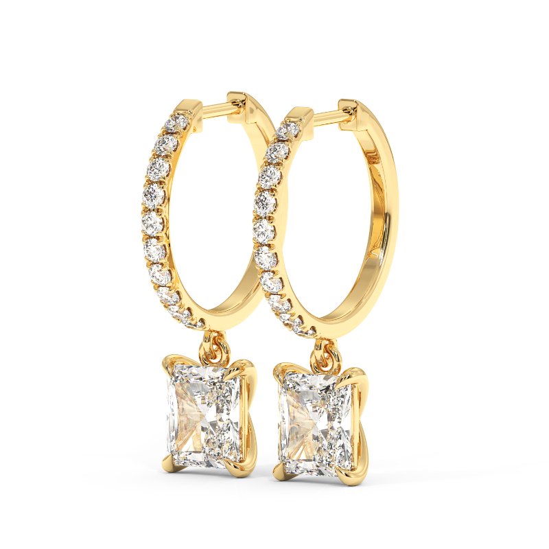 18K Yellow Gold Jasmine Earrings