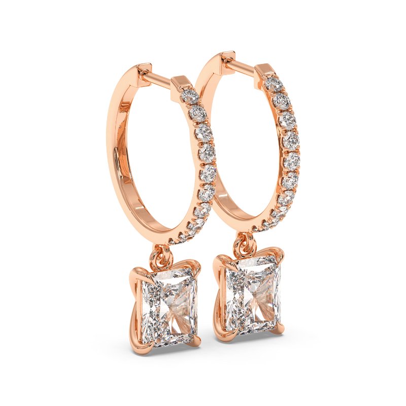 18K Rose Gold Jasmine Earrings