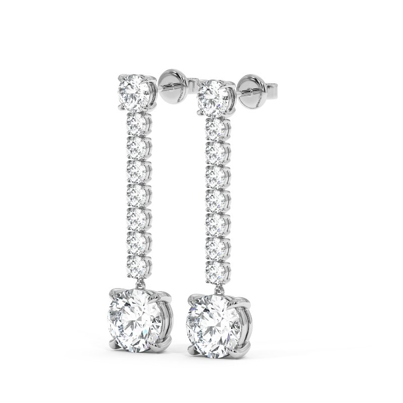 18K White Gold Gabriella Earrings