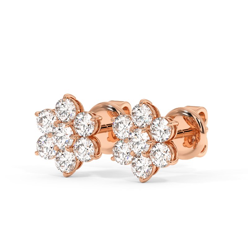 18K Rose Gold Saskia Earrings