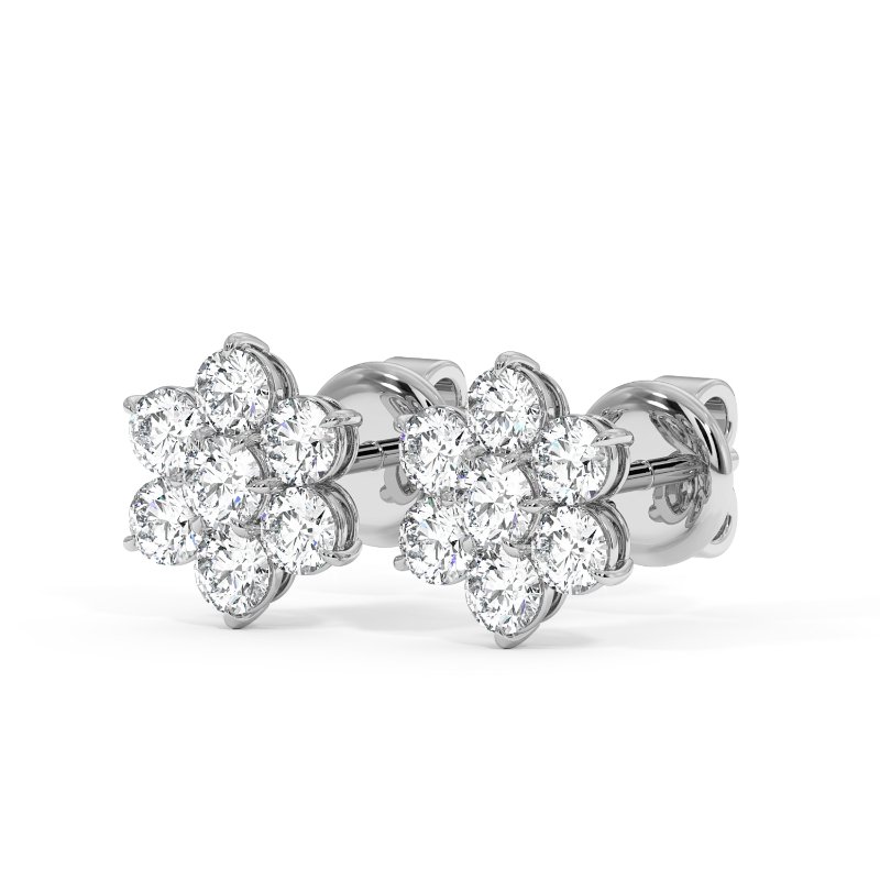 18K White Gold Saskia Earrings