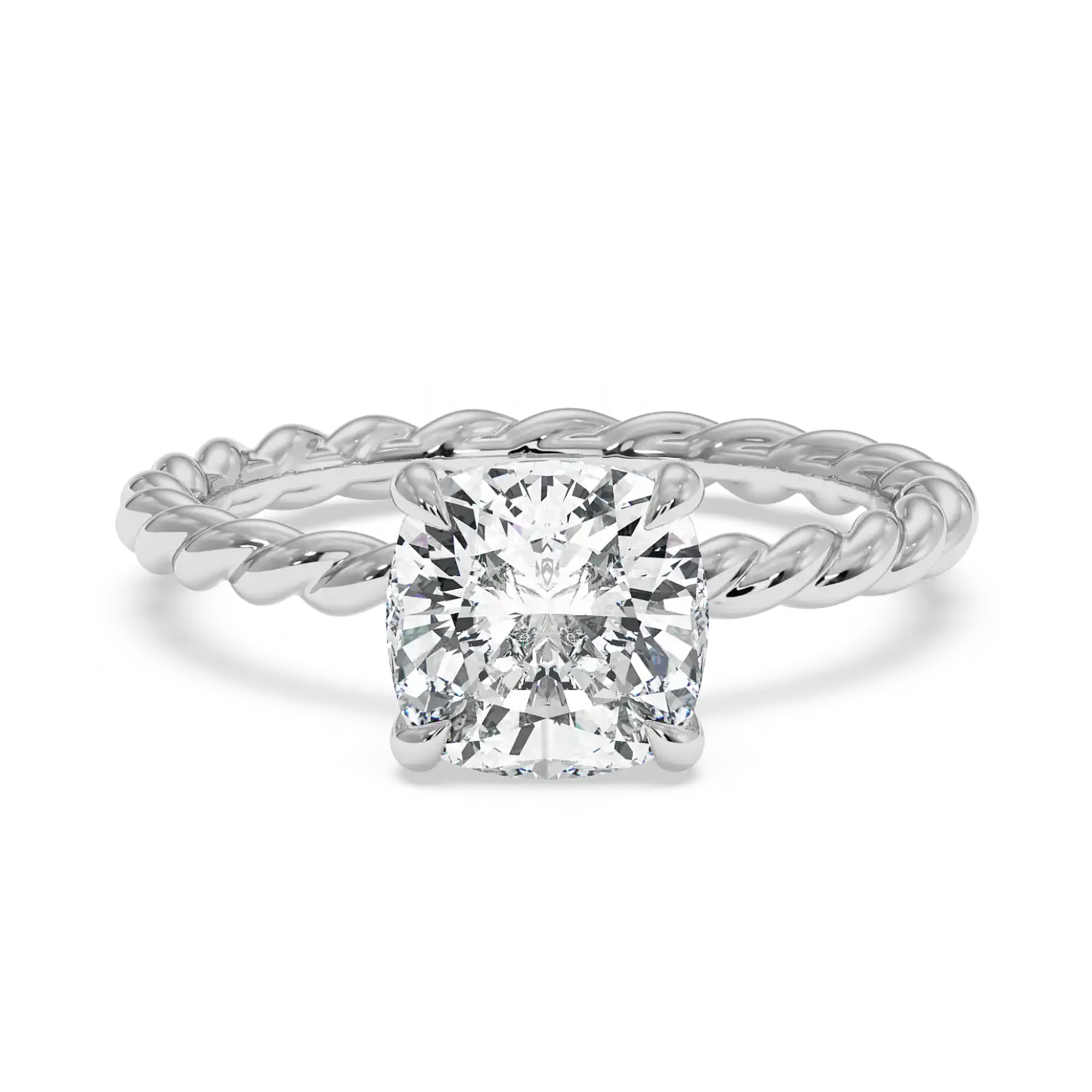 18K White Gold Noa Solitaire Engagement Ring