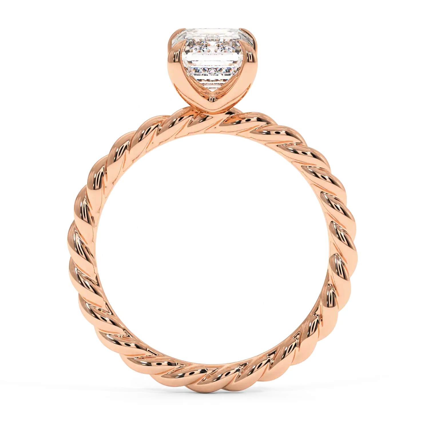 18K Rose Gold Noa Solitaire Engagement Ring