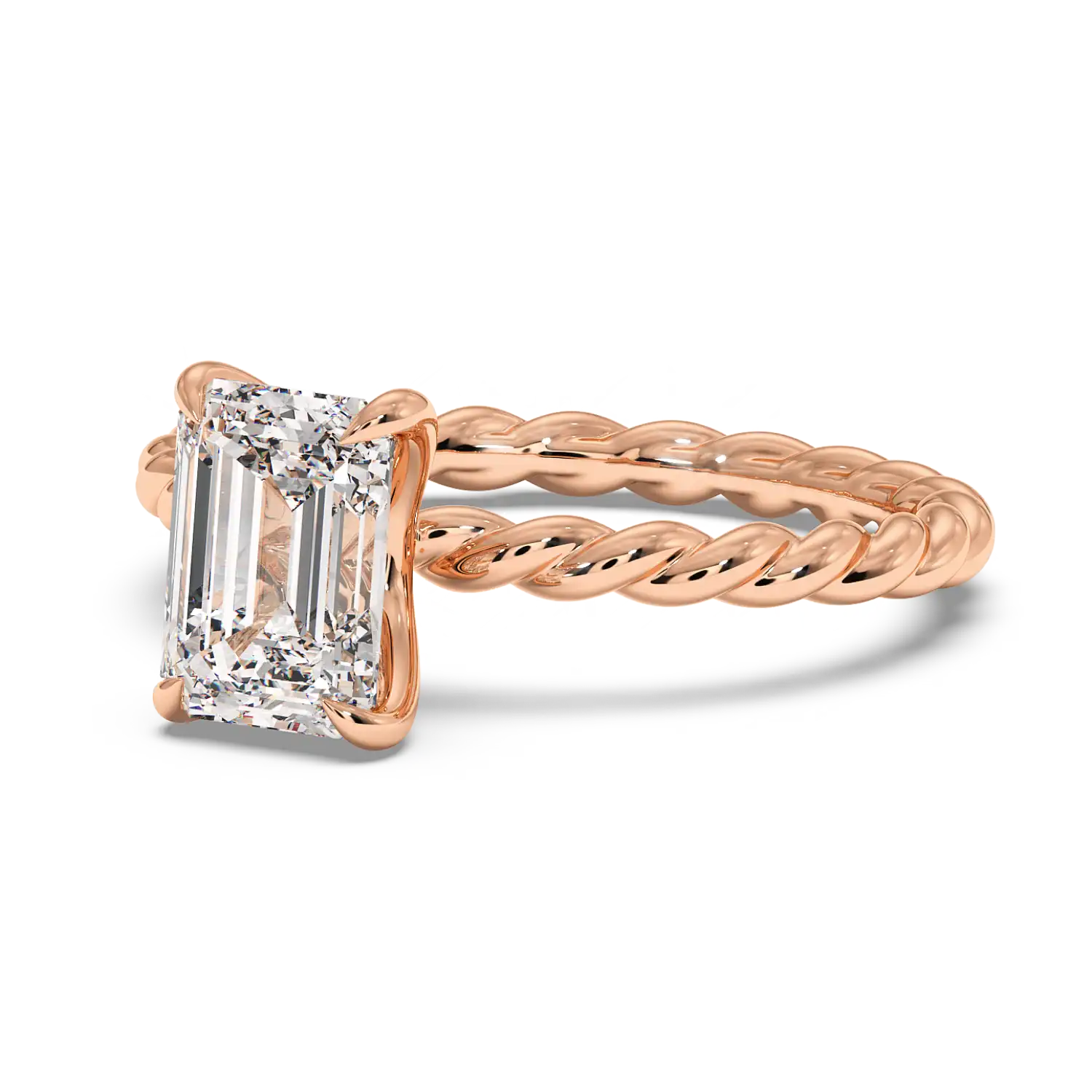 18K Rose Gold Noa Solitaire Engagement Ring