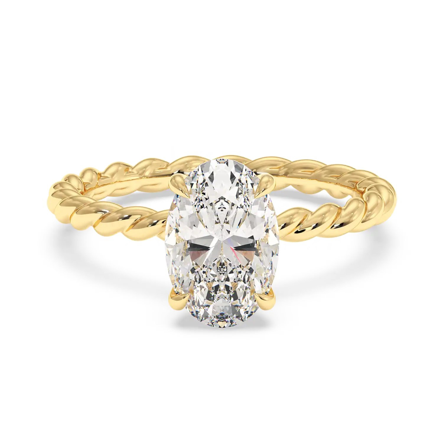 18K Yellow Gold Noa Solitaire Engagement Ring