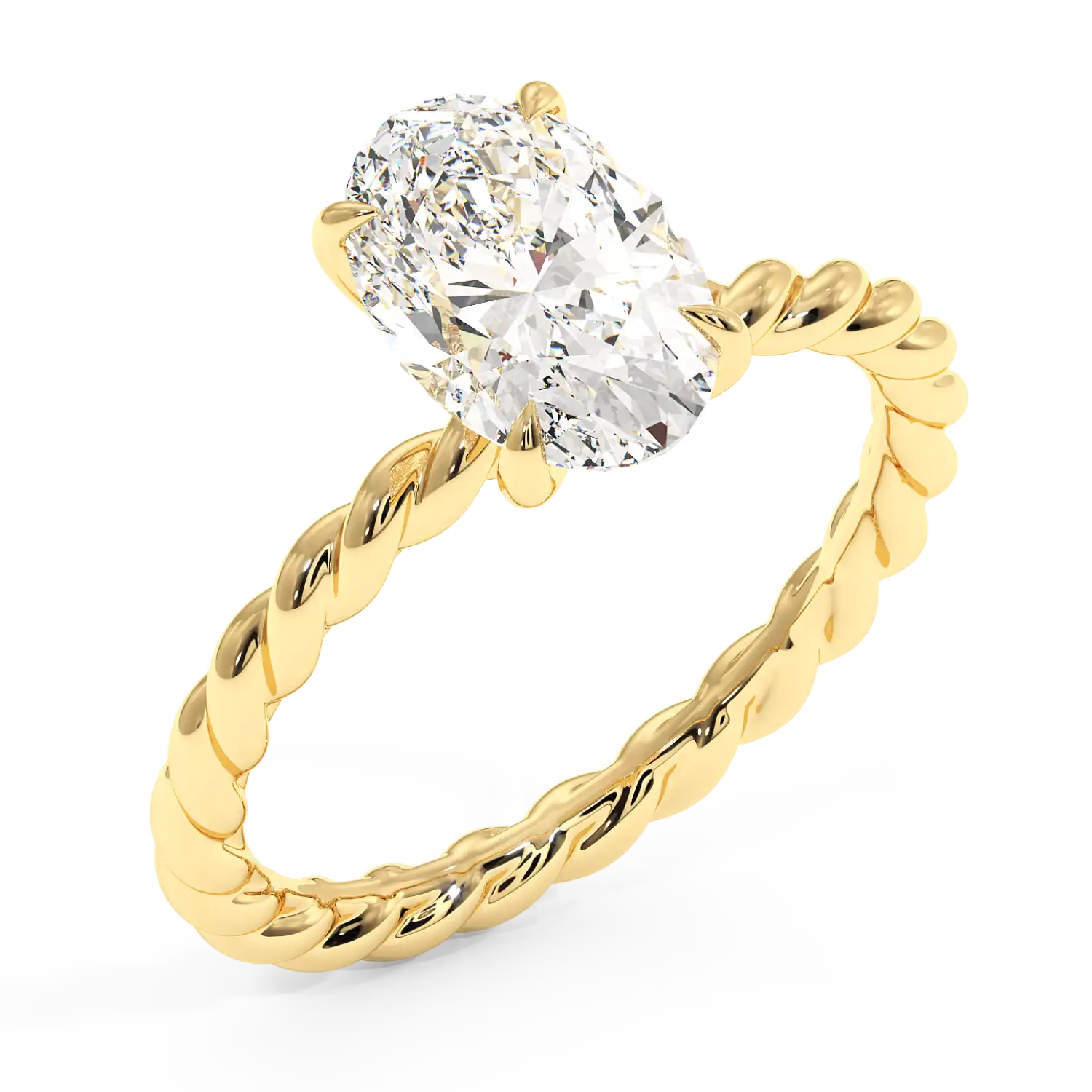 18K Yellow Gold Noa Solitaire Engagement Ring