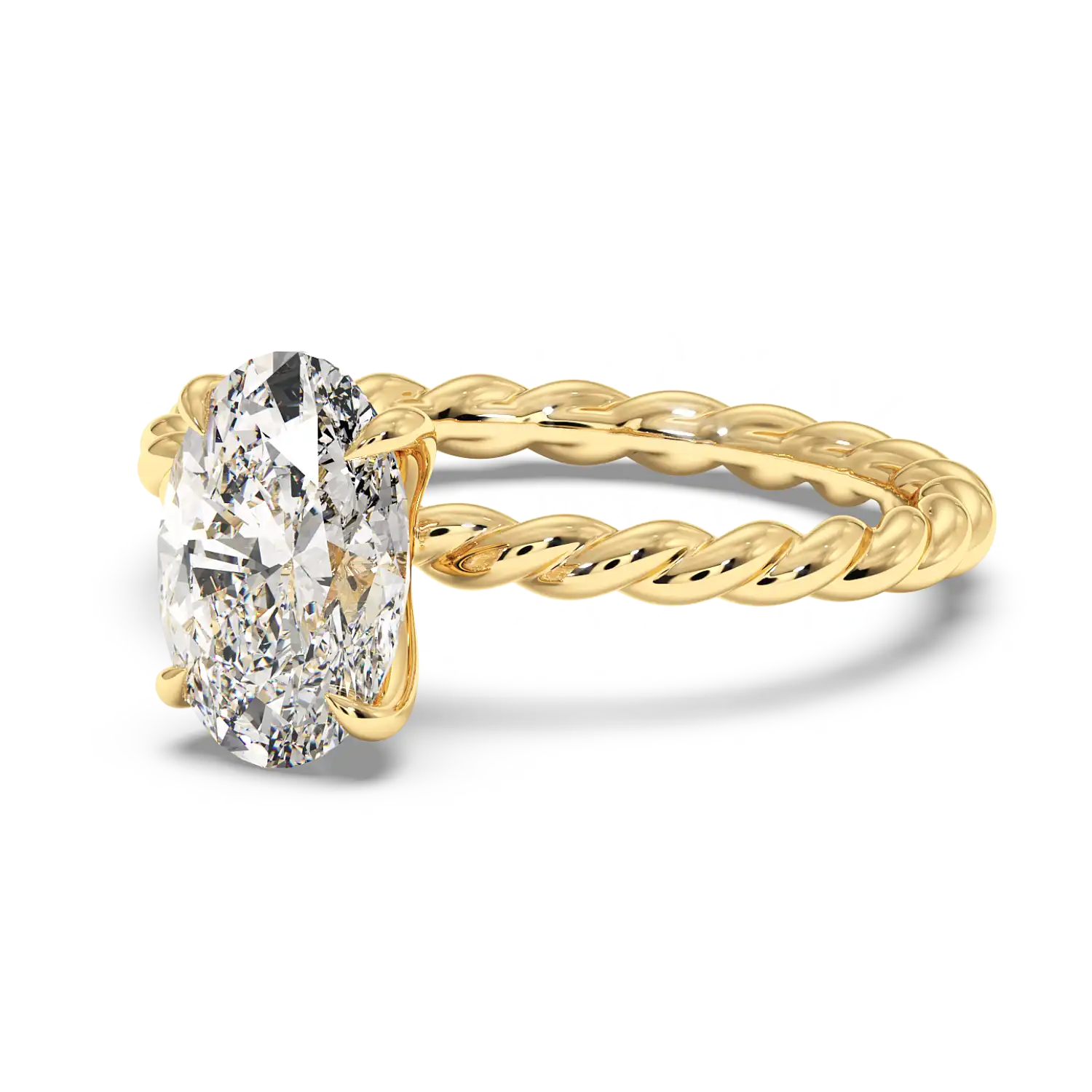 18K Yellow Gold Noa Solitaire Engagement Ring