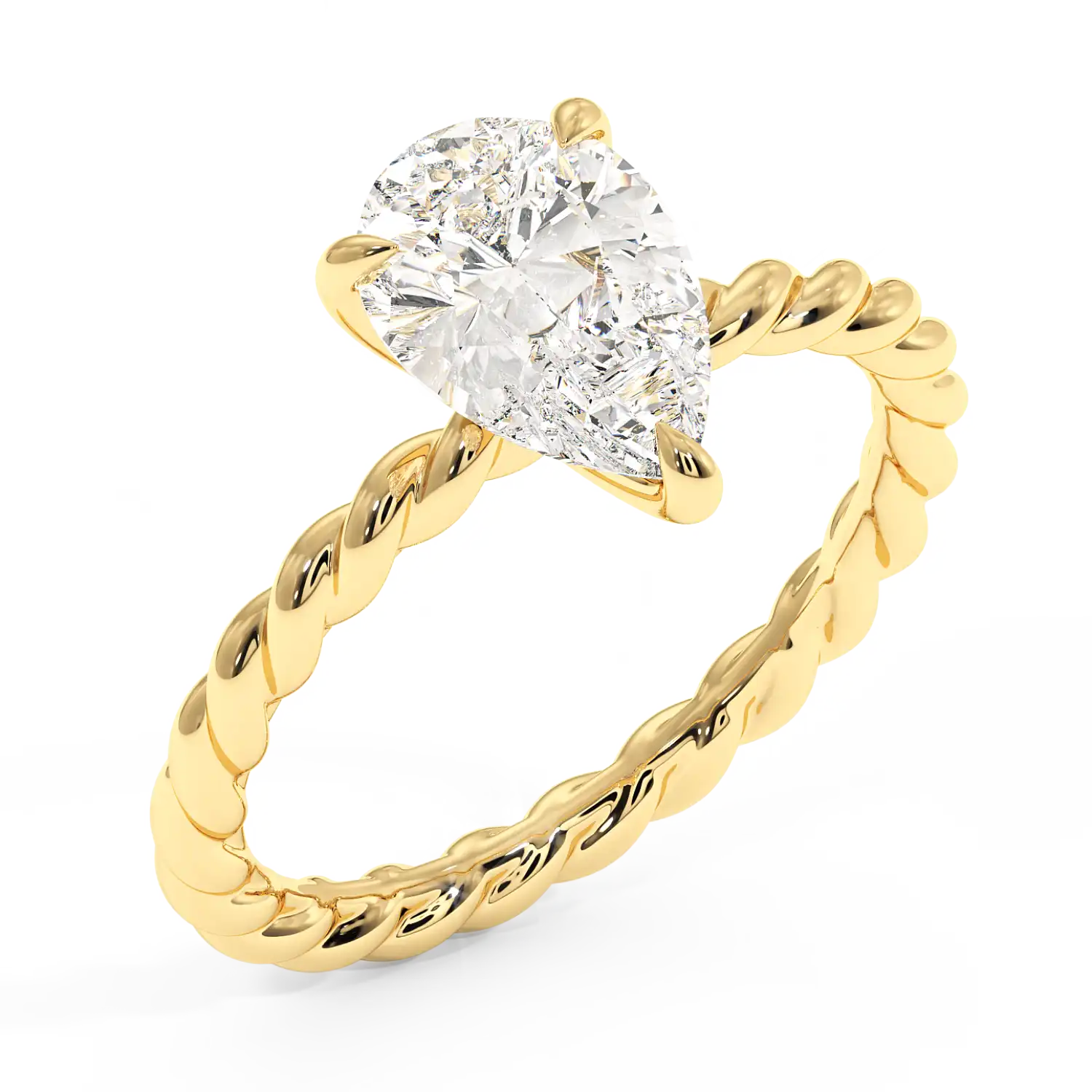 18K Yellow Gold Noa Solitaire Engagement Ring