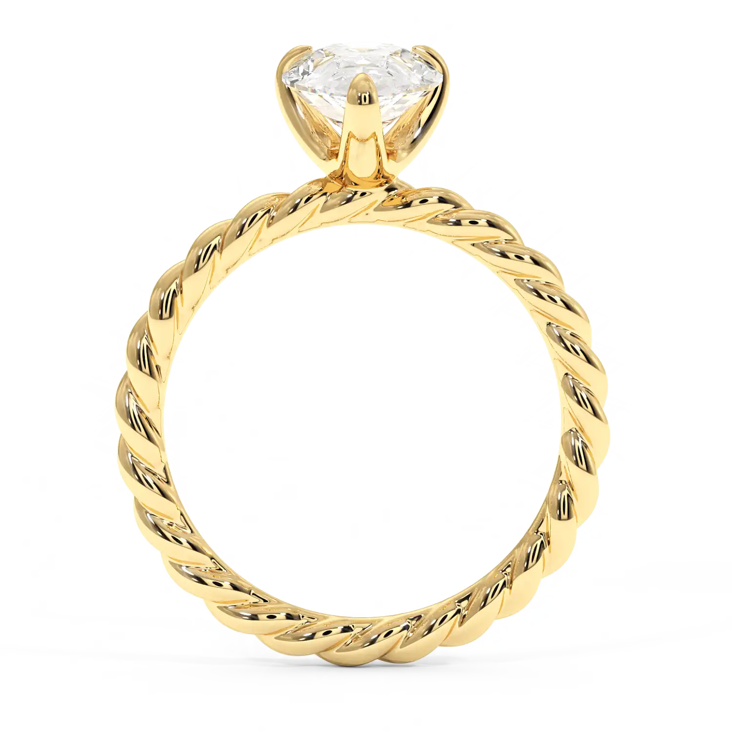 18K Yellow Gold Noa Solitaire Engagement Ring