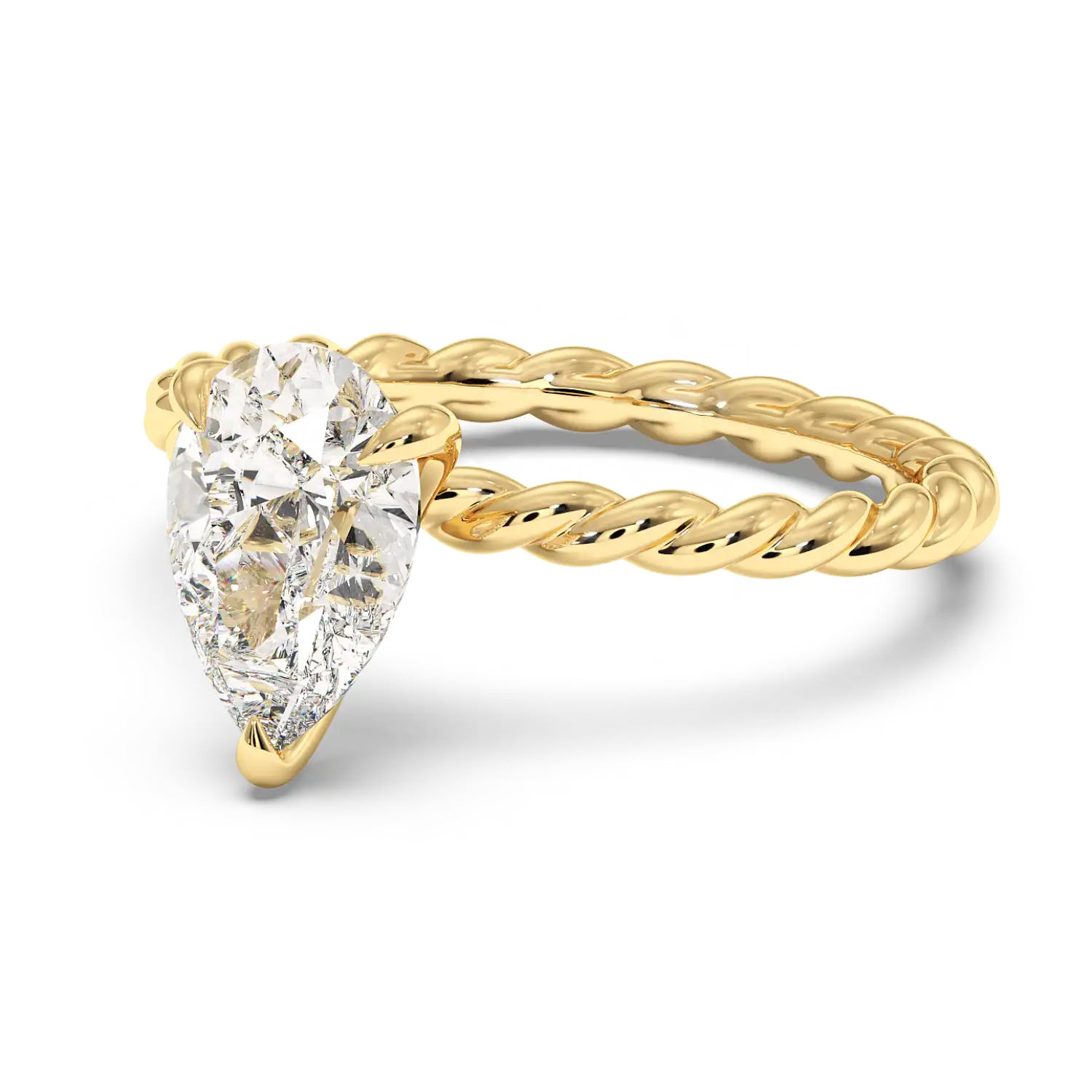 18K Yellow Gold Noa Solitaire Engagement Ring