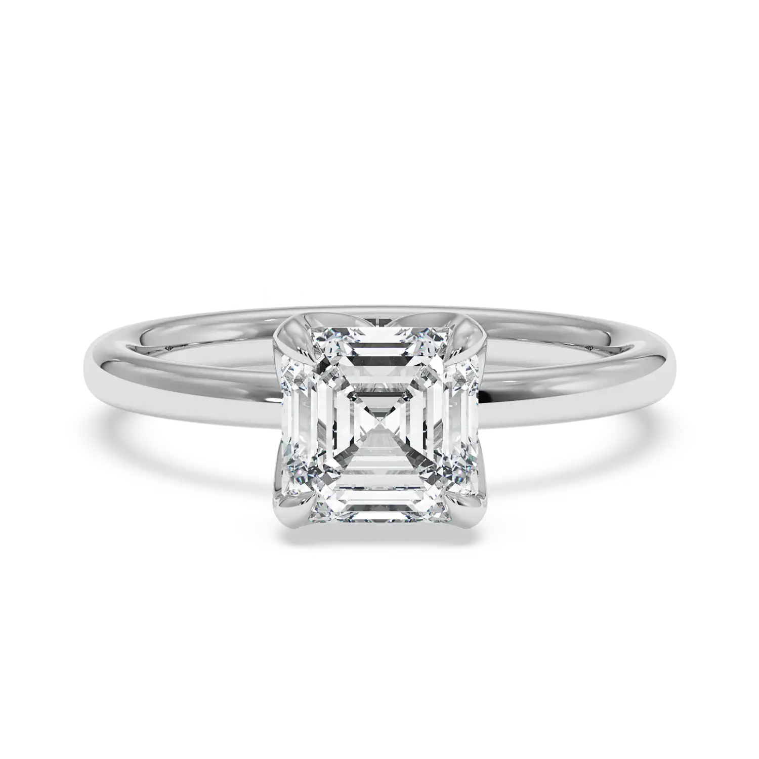 18K White Gold Uma Solitaire Engagement Ring