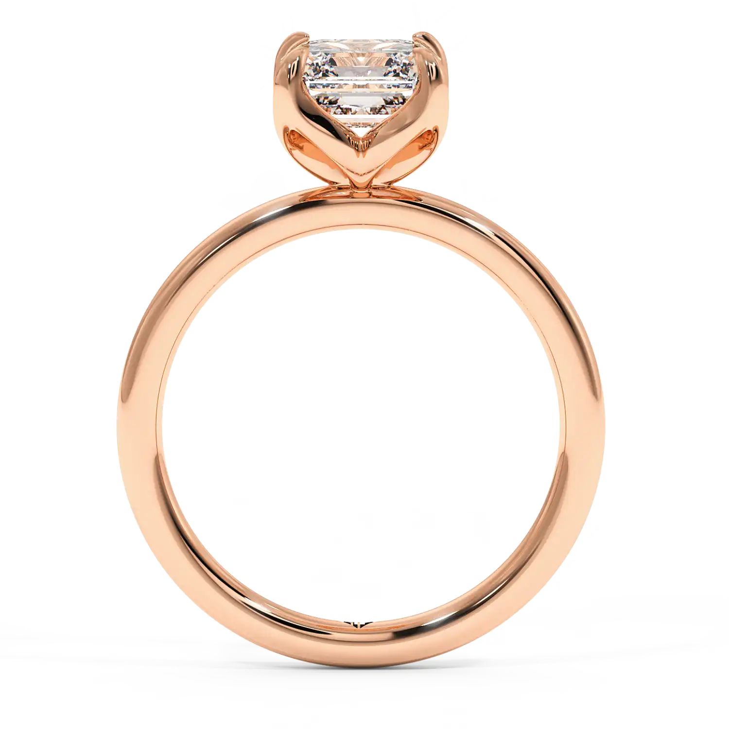 18K Rose Gold Uma Solitaire Engagement Ring