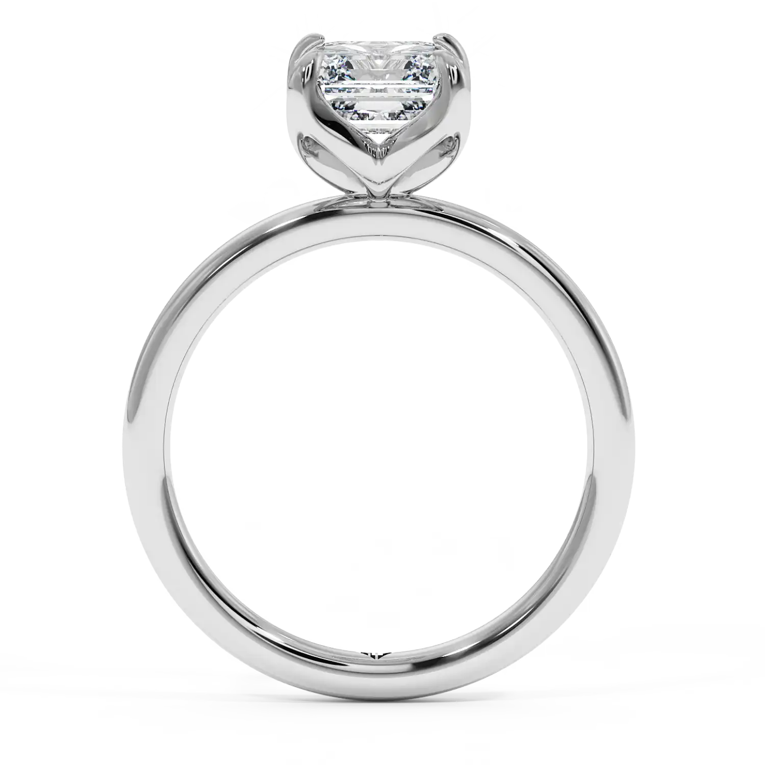 18K White Gold Uma Solitaire Engagement Ring