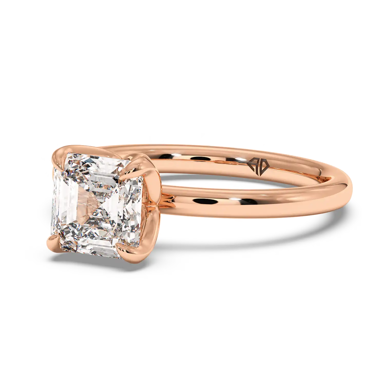 18K Rose Gold Uma Solitaire Engagement Ring