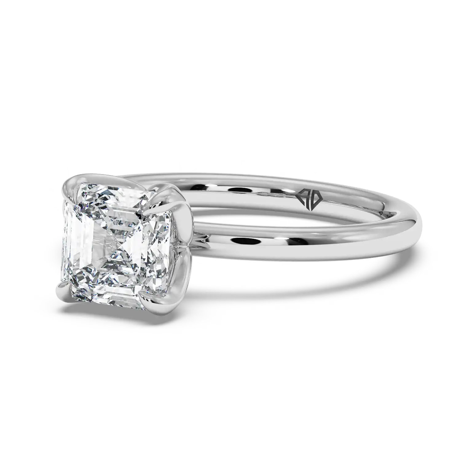 18K White Gold Uma Solitaire Engagement Ring