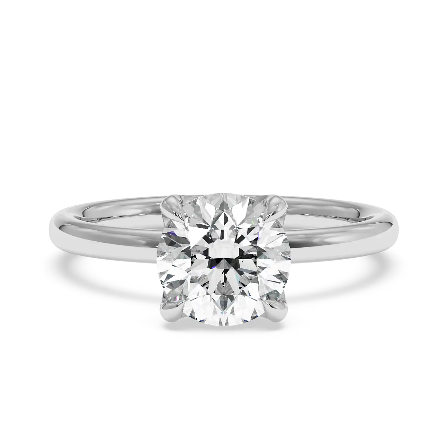 18K White Gold Uma Solitaire Engagement Ring