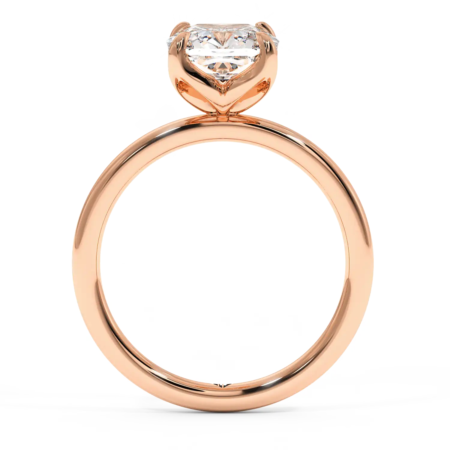 18K Rose Gold Uma Solitaire Engagement Ring