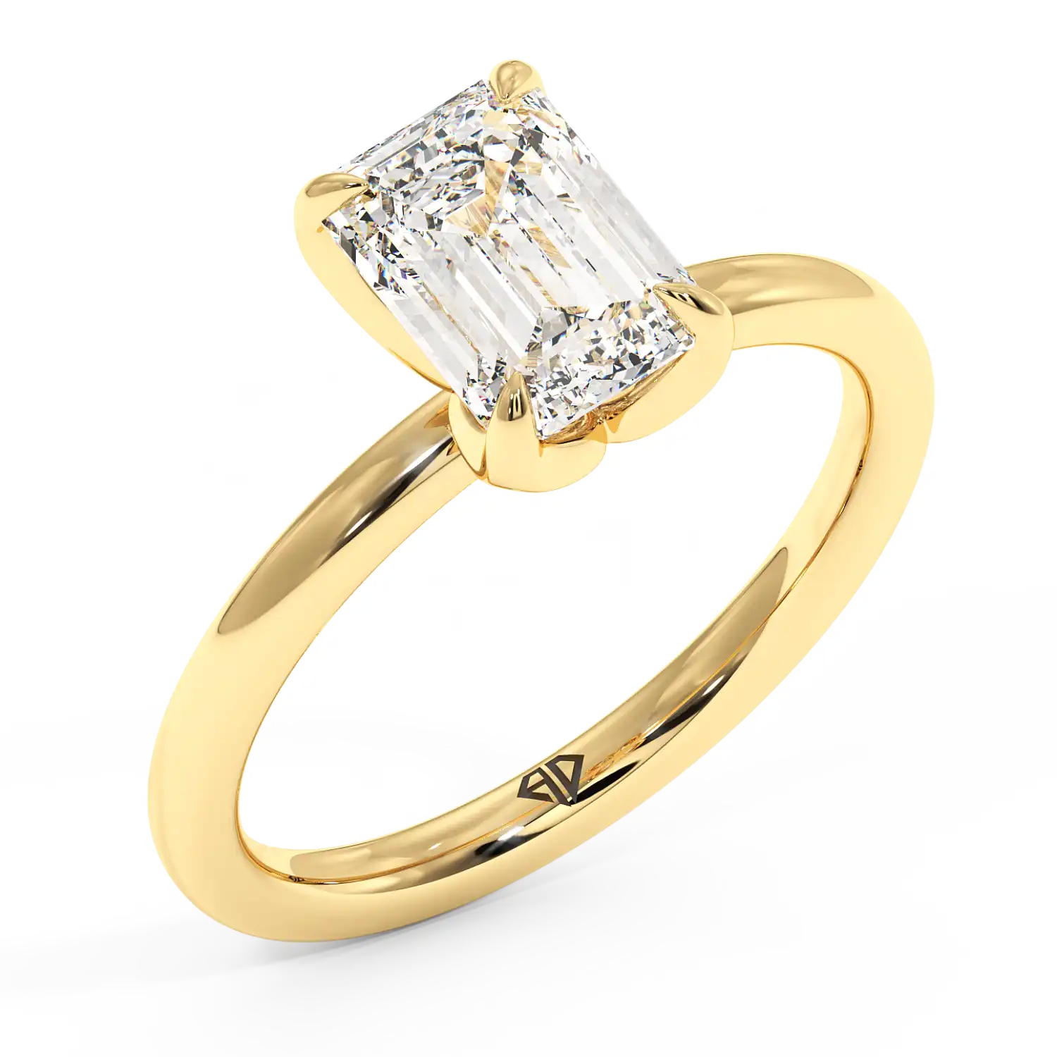 18K Yellow Gold Uma Solitaire Engagement Ring