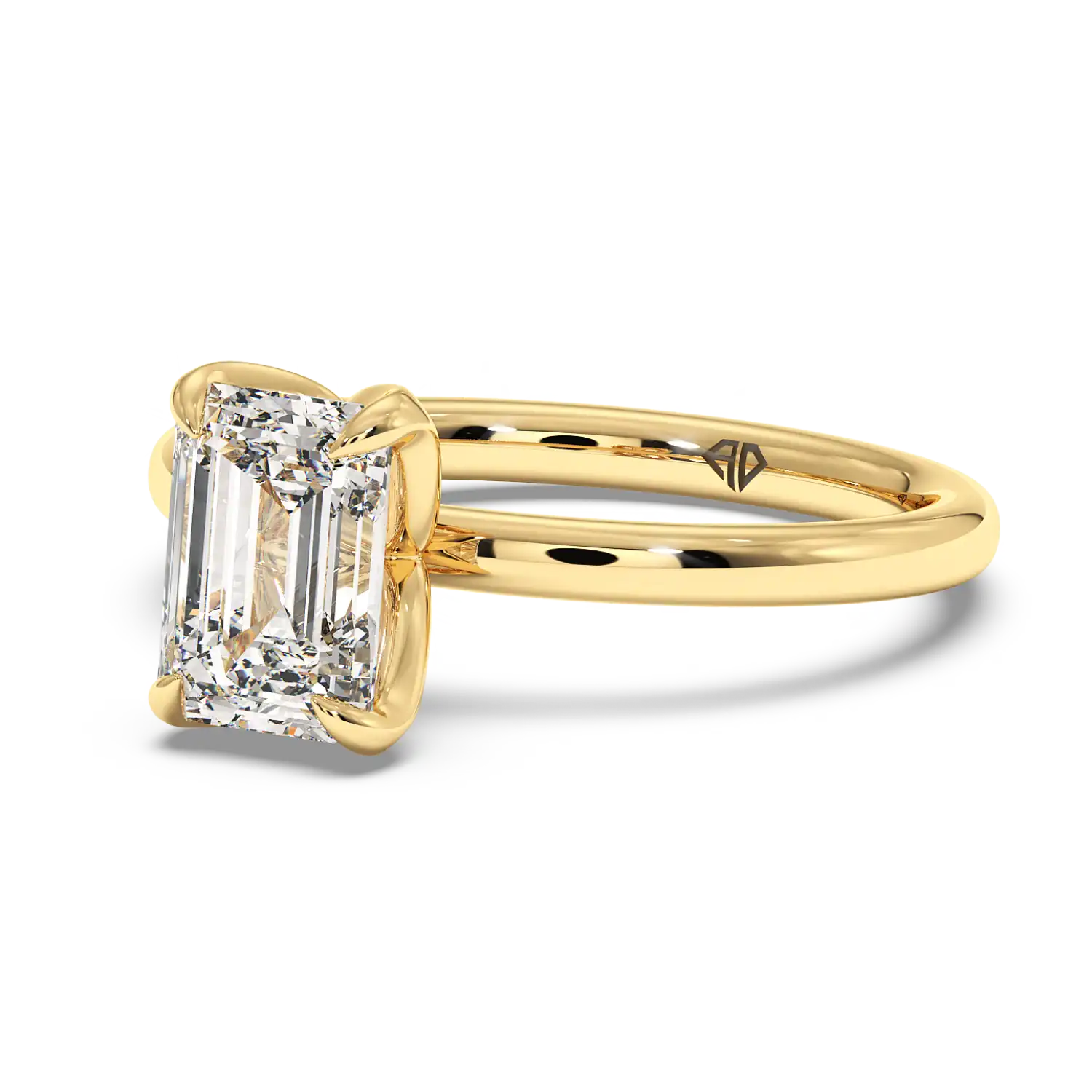 18K Yellow Gold Uma Solitaire Engagement Ring